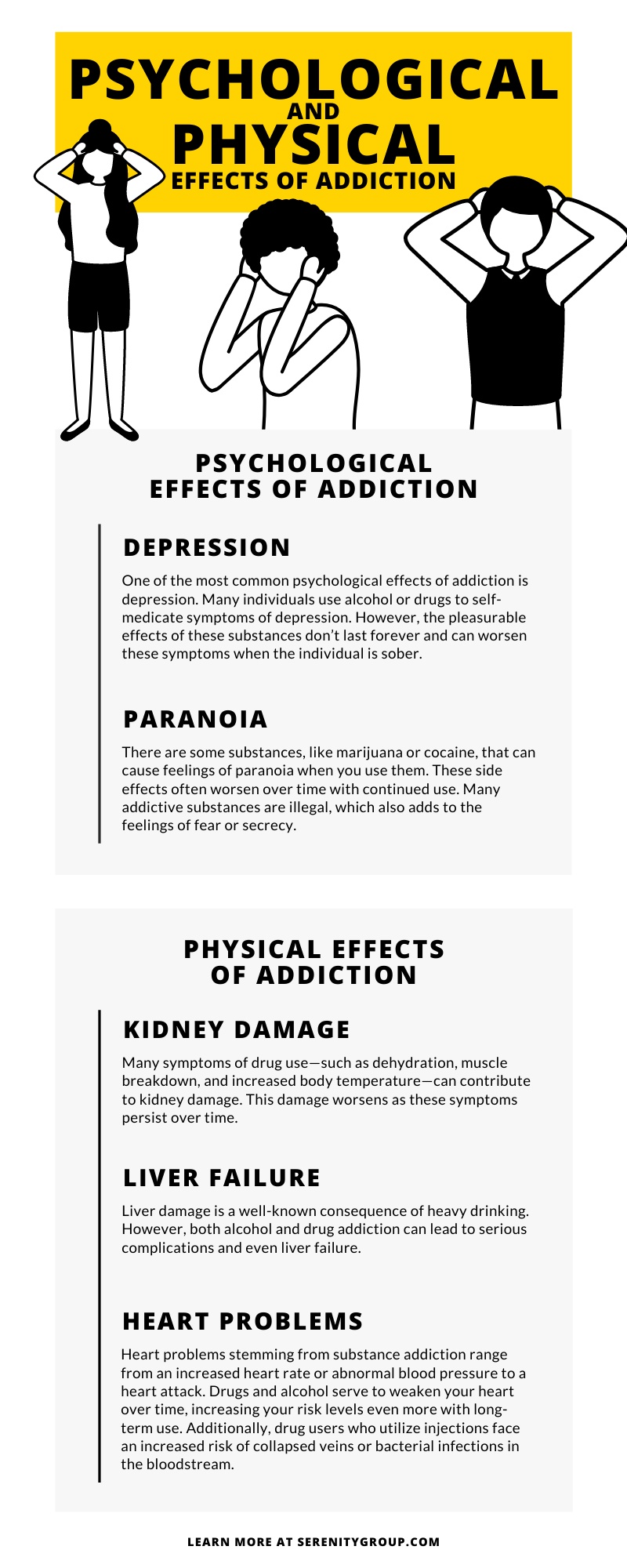effects of addiction infographic