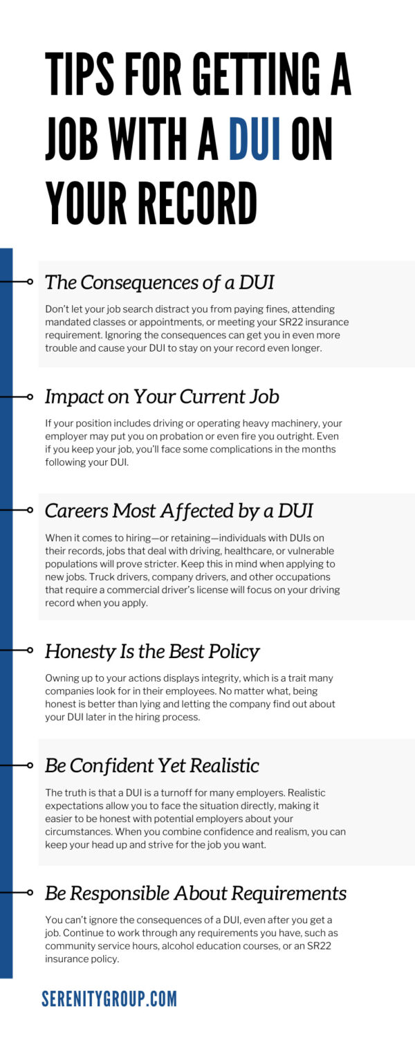Tips for Getting a Job With a DUI on Your Record