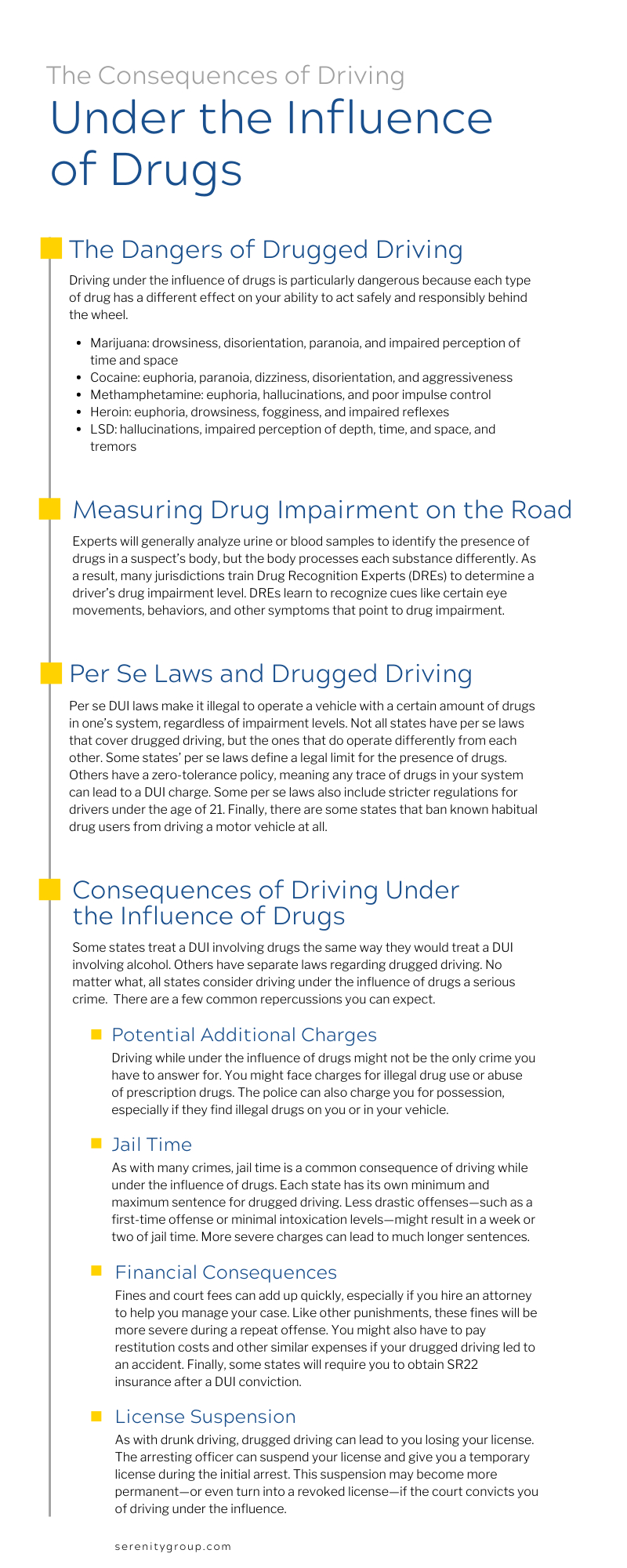 The Consequences of Driving Under the Influence of Drugs