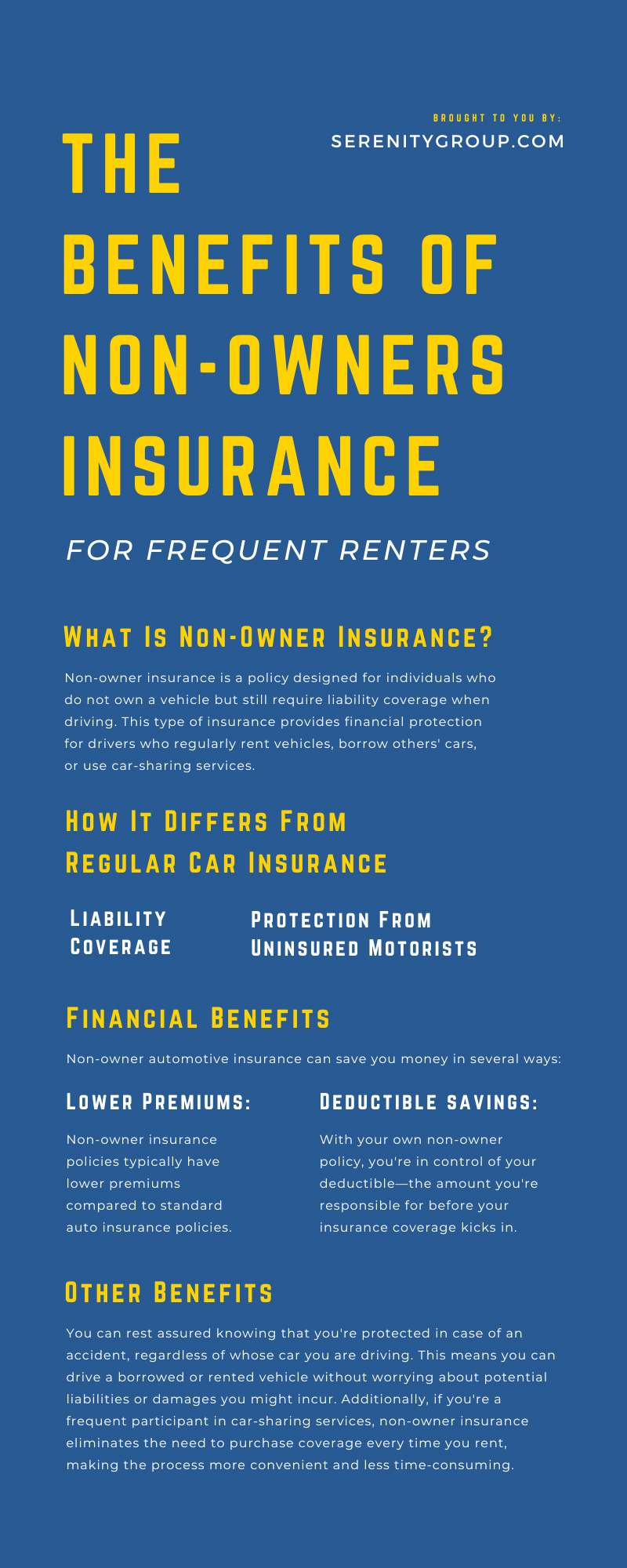 The Benefits of Non-Owners Insurance for Frequent Renters
