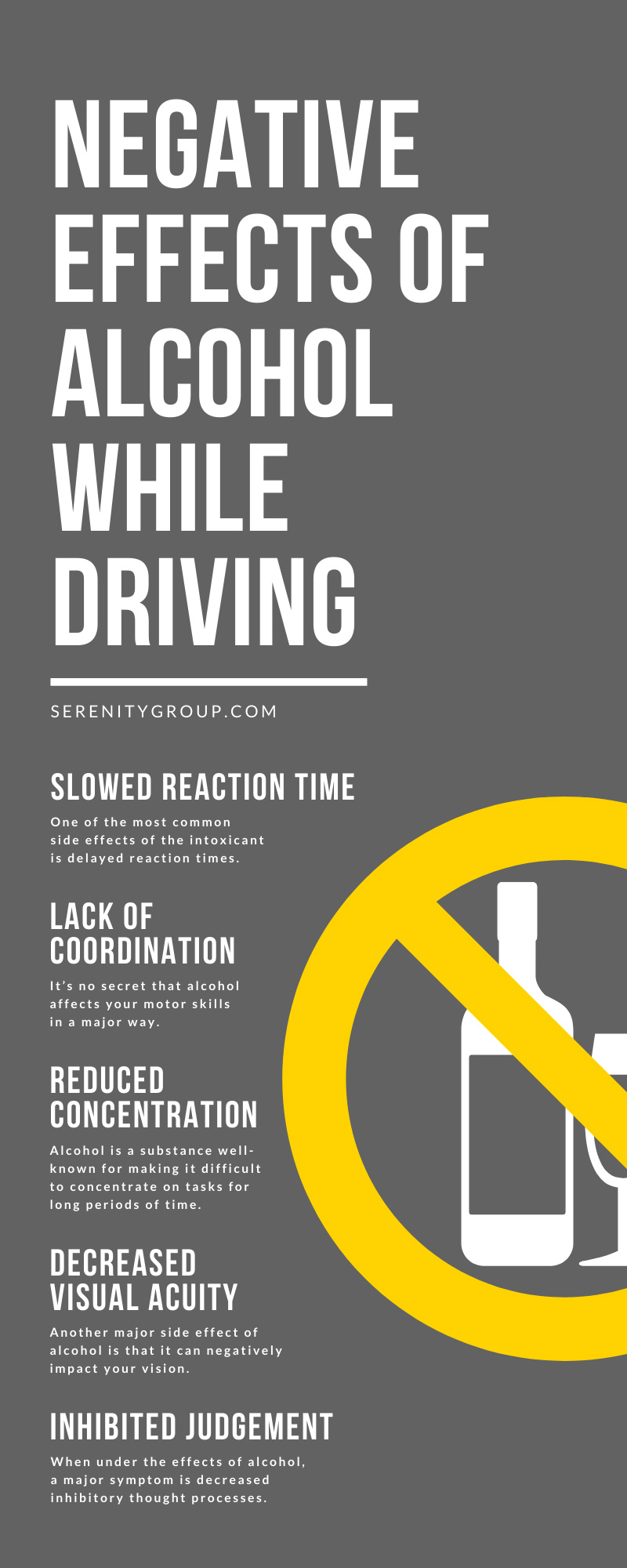 Negative Effects of Alcohol While Driving